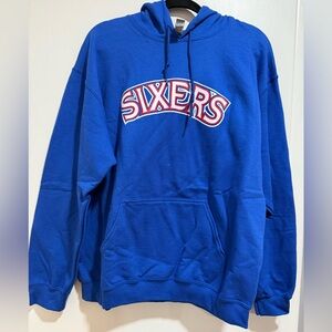 Sixers Gildan Royal Blue Hoodie - Large